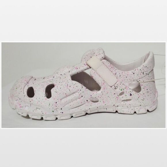 New Stepping Stone Shoes  Kid Size 12 Girls White & Pink Rainbow Sandals NWT - Picture 8 of 16